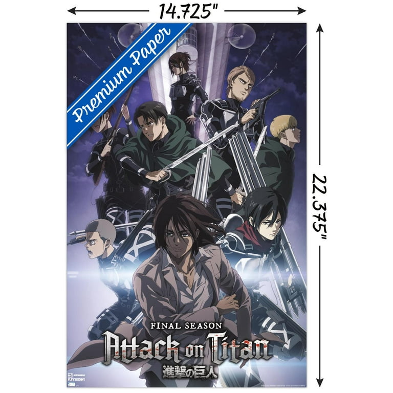 Attack on Titan: Season 4 - Key Visual 2 Wall Poster, 14.725