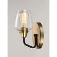 thumbnail image 3 of Maxim 26121CLBZAB 5 in. Goblet One-Light Wall Sconce, Bronze & Antique Brass, 3 of 5
