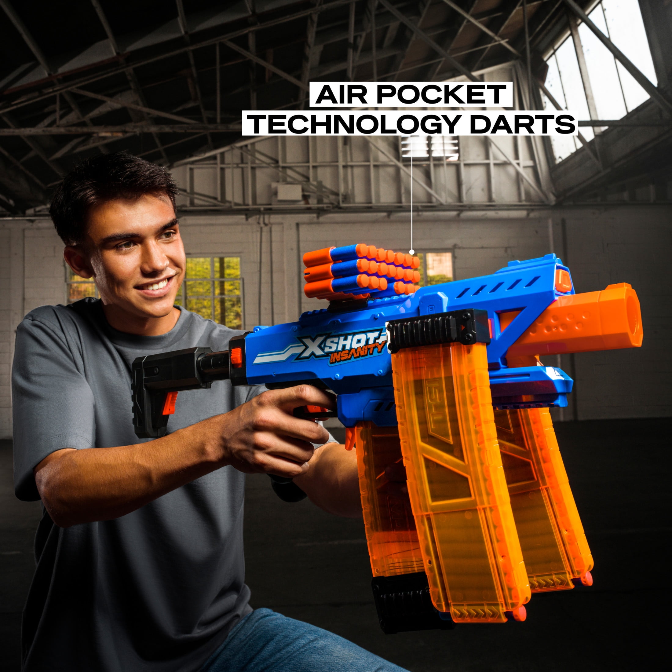 XSHOT Insanity Motorized Foam Blaster for Outdoor Parks - Walmart