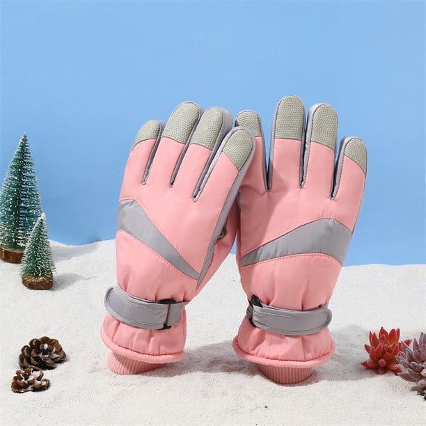Guantes cálidos de esquí de invierno para hombres y mujeres, para exteriores, para montar en pareja, con pantalla táctil, forro polar, resistentes al frío y al viento