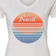 thumbnail image 4 of Inktastic Lake Powell Retro Sunset Women's V-Neck T-Shirt, 4 of 5