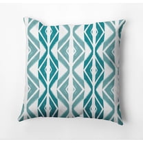 Simply Daisy Diamond Graffiti Outdoor Pillow, Blue/Green, 18 in x 18 in