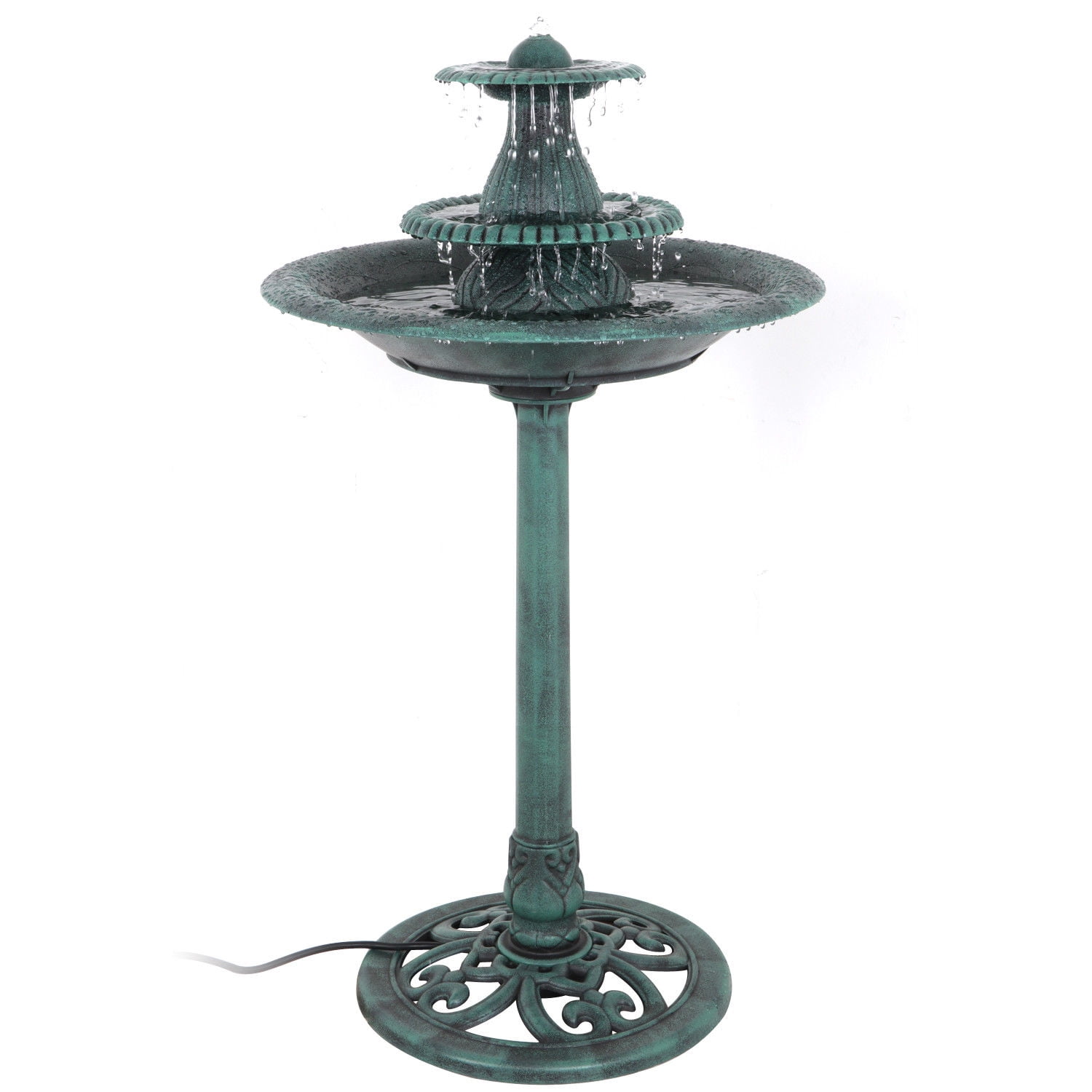 ZENY Birdbath Water Fountain 3 Tier Pedestal Garden Patio Outdoor Decor New by