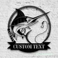 thumbnail image 4 of Craftnamesign Custom Marlin Fishing Metal Wall Art LED Light, Personalized Fishing Name Sign, 4 of 5