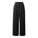 thumbnail image 4 of Pantalones de vestir de mujer de cintura alta y pierna ancha: pantalones informales de negocios con bolsillos, mezcla de poliéster y elastano, ropa de trabajo resistente a las arrugas, 4 of 5