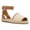 Brown, variant on YDN Women Comfortable Open Toe Flats Sandals Strap Buckles Two Toned Wedge Low Heels Shoes Summer Daily Party Size 7 Purple