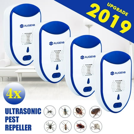 [2019 NEW UPGRADED] AUGIENB 2-Pack - Ultrasonic Pest Repeller - Electronic Plug - Pest Control Ultrasonic - Best Repellent for Cockroach Rodents Flies Roaches Ants Mice (Best Mountaineering Packs 2019)
