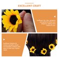 thumbnail image 4 of KAKOWELY 10 horquillas de girasol para el pelo, elegantes accesorios para el cabello para damas de honor., 4 of 5