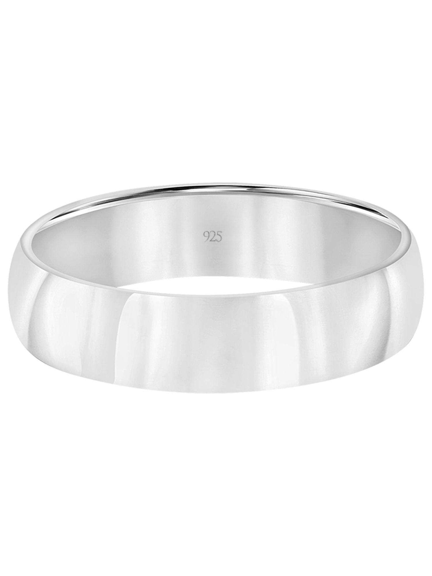 Brilliance Fine Jewelry Sterling Silver 5mm Men's Comfort Fit