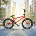 thumbnail image 4 of Tracer EDGE 7.0 Professional BMX Bike, 3 Piece Crankset, U-brake, for Adult, Teen, Beginner, Red, 4 of 15