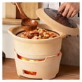 thumbnail image 6 of Ceramic casserole dish with lid, Japanese ceramic pot with two handles, clay pot retro style, casserole soup pot for household, 6 of 7