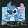 thumbnail image 2 of Disney Stitch T-Shirt Men's How About No Short Sleeve Graphic Print Tall Tee, 2 of 5