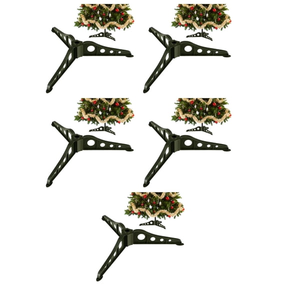 IMIKEYA Christmas Tree Stand Green Detachable Sturdy Home Decor Easy Install 5Pcs