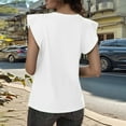 thumbnail image 4 of SNKSDGM Female Womens White Tank Tops for Layering Long Ribbed Tank Tops for Women Women's Fashion Casual Short Sleeved T Shirt Round Neck Solid Color Loose Top Vest Xxl, 4 of 8
