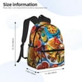 thumbnail image 2 of Easygdp Vibrant Picnic Food Spread Mochila Casual para Portátil, Mochila para Escuela, Viajes, Negocios, 2 of 6