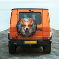 thumbnail image 6 of Honeii Cartoon Pattern Corgi Print Tire Covers, Waterproof Anti-UV Sun Snow Rain Tire Covers for Trailers, RV, Camper, SUV, Truck-15 inch, 6 of 6