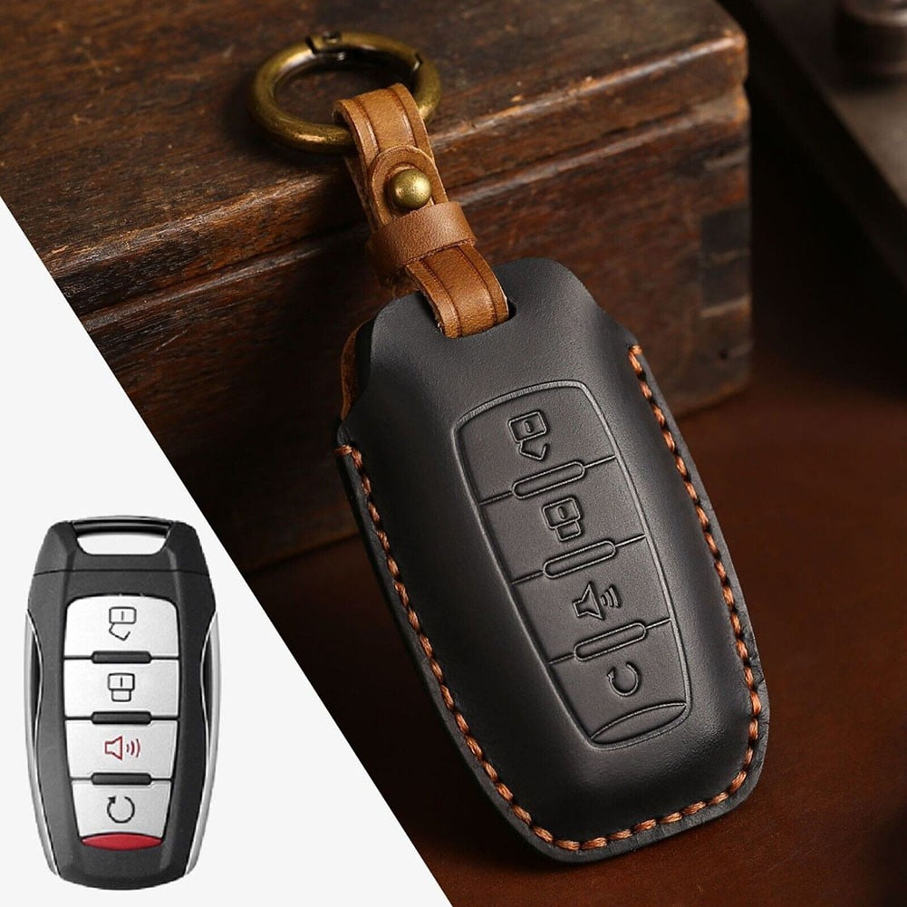 LKMEI Handwork Leather Car Remote Key Fob Cover Case For Great Wall GWM