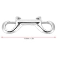 thumbnail image 2 of Silver Durable Stainless Steel Double Ended Clip Hook Bolt Snap Scuba Diving Buckle (115mm), 2 of 10
