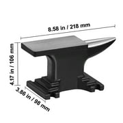 KFFKFF 8.8lbs Anvil Cast Steel 50 HRC Single Hole Anvil Blacksmith for Forging Metalwork