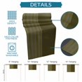 thumbnail image 6 of Olive Green Striped Table Runner 108 Inches, Vintage Stripes Ombre Bed Runner Dresser Scarves Tabletop for Indoor Outdoor Parties/Ceremony/Banquet, 13"x 108", 6 of 9