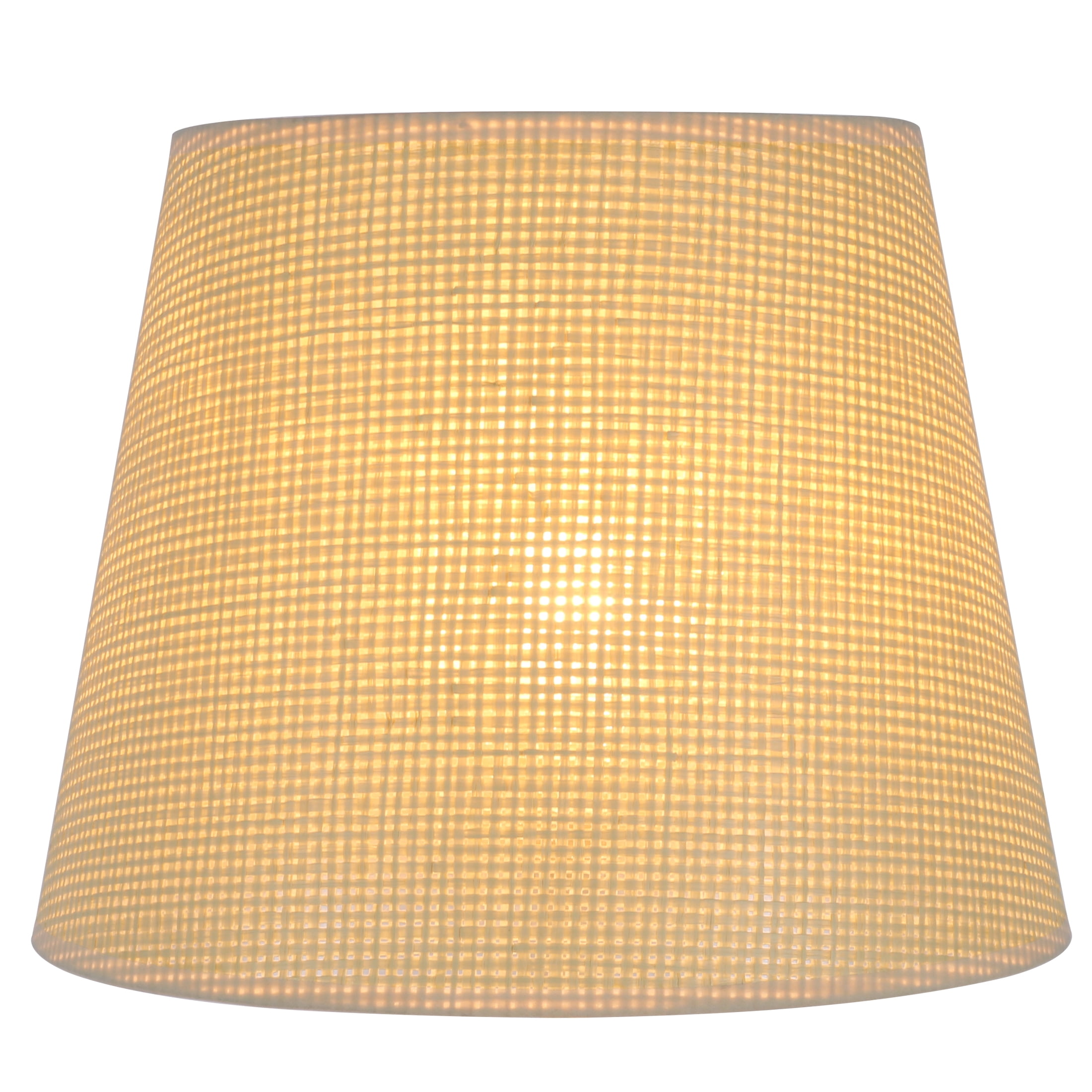 Simplee Adesso Rattan Paper Uno Lamp Shade, 11"H x 14"D, Transitional, Adult Office, Dorm Room