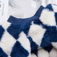 thumbnail image 4 of Yidarton Small dogs pet autumn and winter dog cat plaid clothes Teddy Bichon Boomerang cat fleece coat Gray, 4 of 7