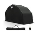 thumbnail image 7 of Motorcycle Shed, Waterproof Motorcycle Garage with 600D Oxford Cover, Ventilation Window, Expansion Bolts, Heavy Duty Motorcycle Storage Shelter, 135.5" x 53.9" x 75.6", 7 of 7