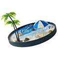 thumbnail image 3 of Kit de mini arenero de jardín para escritorio, adorno de playa en miniatura, caja de arena con temática de isla para el hogar, suministros para fiesta, 3 of 9