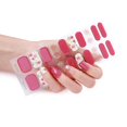 thumbnail image 1 of 20pcs/pack Nail Wraps Women Nail Polish Strips Solid Color Fingernail Stickers, 1 of 5