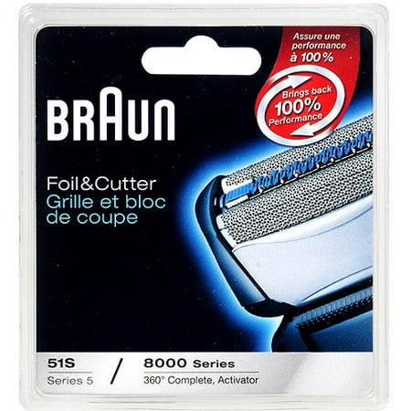Braun 8000CP/51s Replacement Pack Stainless Steel Foil Cutter