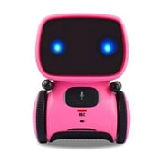 (2 pack) Contixo Robot Toys for Kids, Talking Dancing Interactive Smart Robot Toy Ages 3-8, Kids Robot R1 Mini, Pink