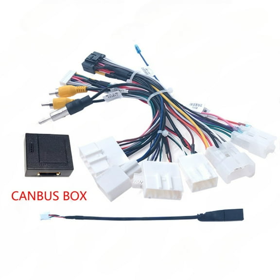 2025-16 android navigation power cord with protocol box for 2020 toyota rav4.rongfang.sienna.highlander.camry