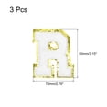 thumbnail image 2 of Chenille Letters R Patches Large Size 80mm/3.15 Inch Golden Glitter for Clothing,Shoes,Hats 3PCS(White), 2 of 5