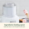 thumbnail image 6 of Ice Cream Maker, 1.5 Quart Double Insulated, Sorbet and Frozen Yogurt Maker, Ready in 20 Minutes, ICE-21P1, White, 6 of 11