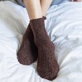 thumbnail image 4 of D-GROEE  Mens Socks 1 Pair Cozy Slipper Fluffy Socks Winter Warm Soft Cabin Stocking Comfy Sleep Coral Fleece Socks, 4 of 8