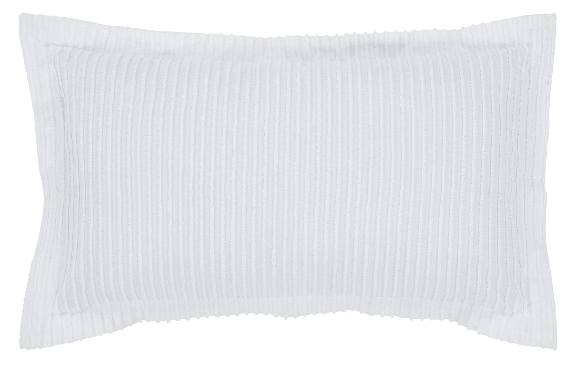 Better Trends Jullian Stripes Design 100 Cotton King Sham White