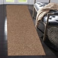 thumbnail image 2 of Home Queen Solid Beige Color Custom Size Runner Area Rugs Brown - 3' x 50', 2 of 2