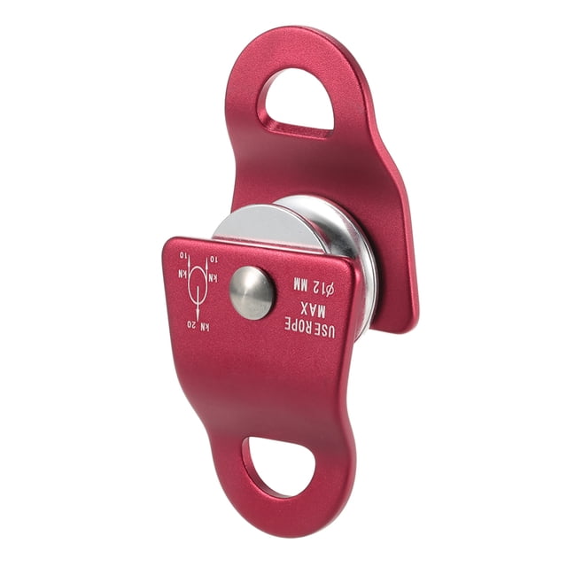 Sports Lixada 20kn Roining Móvil Micro Polea Max Rope 1/2 Pulgada Para Aparnar la Escalada Arborista