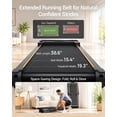 thumbnail image 3 of 40% Incline Folding Treadmill for Home, 3.0HP Motor&7-Layer Shock,Portable Walking Pad with Elevated Dual Handle Bar 350LB Capacity, Black, 3 of 7