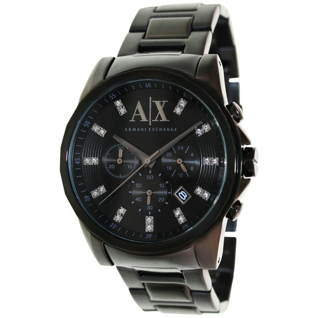 Armani Exchange Montre de Mode à Quartz pour Homme AX2093 en Acier Inoxydable Noir