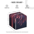 thumbnail image 4 of KLL Fireworks3 Print Tissue Box Cover,Leather Tissue Holder Square Facial Tissue Case Facial Paper Organizer Dispenser for Bathroom, Vanity Countertop, 4 of 7