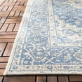 thumbnail image 3 of SAFAVIEH Beach House Stanice Medallion Indoor/Outdoor Runner Rug, Blue/Creme, 2'2" x 6', 3 of 6
