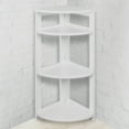 thumbnail image 3 of Niche Flip Flop 34 Inch Folding 3-Shelf Corner Bookcase, No Tools Assembly, Sturdy Solid Wood, Easy Setup, Space-Saving Bookshelf for Home, Office, Dorm, Living Room, Bedroom, White Finish, 3 of 8