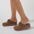 thumbnail image 5 of Ecetana Mules for Women Comfortable Closed Toe Women Wedge Sandals Slip On Shoes, 5 of 6