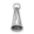 thumbnail image 2 of Sterling Silver Megaphone Pendant for Women and Teens, Polished Sports Charm Symbolizing Spirit and Encouragement, Cheerleading and Athletic Style Accessory for Necklaces, 2 of 6