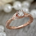 thumbnail image 5 of HeartsAndYou 3ct Round Cut Moissanite Nature Inspired Engagement Ring for Women 18k Rose Gold over Silver, 5 of 5