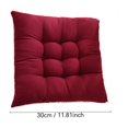 thumbnail image 5 of Blueek Solid Color Frosted Chair Cushion, 12 Inch Soft Fluffy Square Chair Pad Seat Cushion for Home Office Winter Furniture, 5 of 9