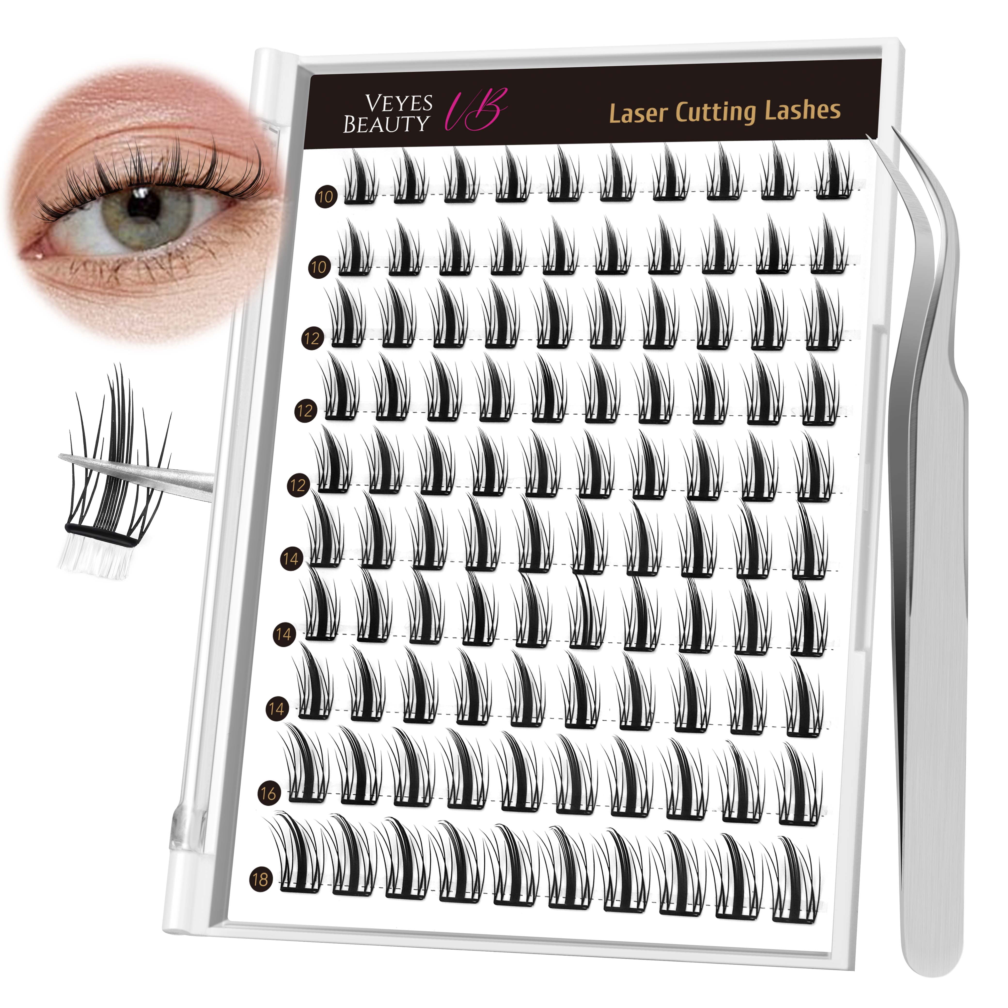 VEVESBEAUTY Lash Cluster Self Sdhesive Sunray Lash 100 Fans 10-18mm