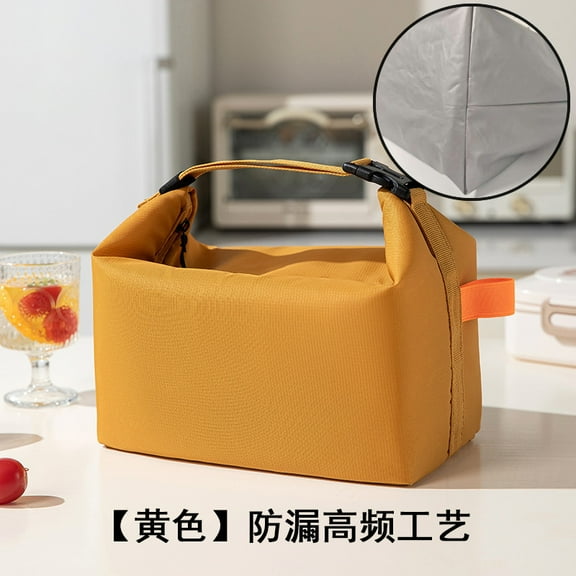 Large capacity portable insulated bento bag for office workers to carry lunch bags