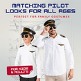 thumbnail image 4 of Dress Up America Pilot Costume Set - Airline Pilot Dress Up Accessory Set for Kids, 4 of 6